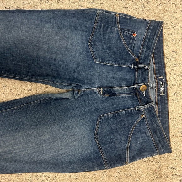 Hudson Sz. 31 vintage Y2K slight barrel leg- wider hip jeans in great vintage co - Picture 7 of 15